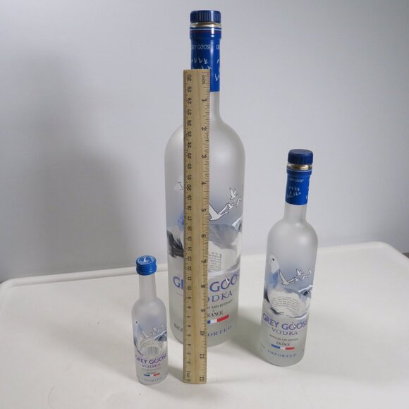 Grey Goose Vodka EMPTY Bottles 50ML, 200ML, 1Liter - Picture 4 of 13
